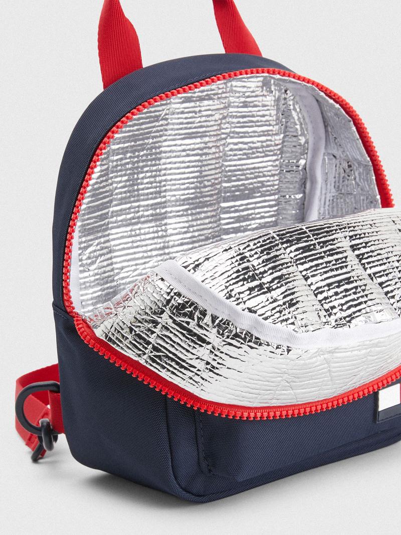 Fiú Tommy Hilfiger Backpack Lunchbox Táska Sötétkék | HU 2349MQZ